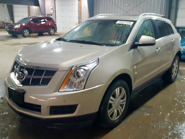 3GYFNDEYXAS636270 - 2010 CADILLAC SRX LUXURY GOLD photo 2