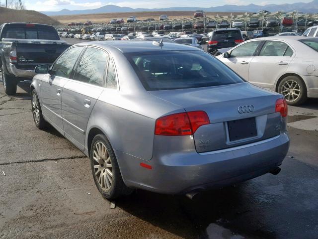 WAUDH78E56A220995 - 2006 AUDI A4 3.2 QUA GRAY photo 3