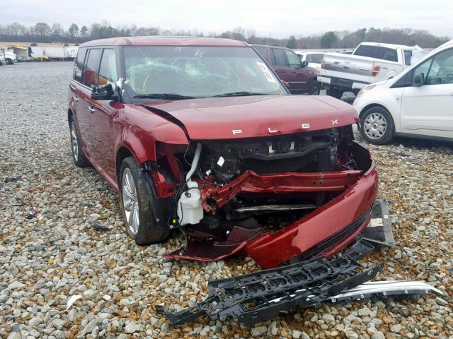 2FMGK5D85GBA19637 - 2016 FORD FLEX LIMIT RED photo 1