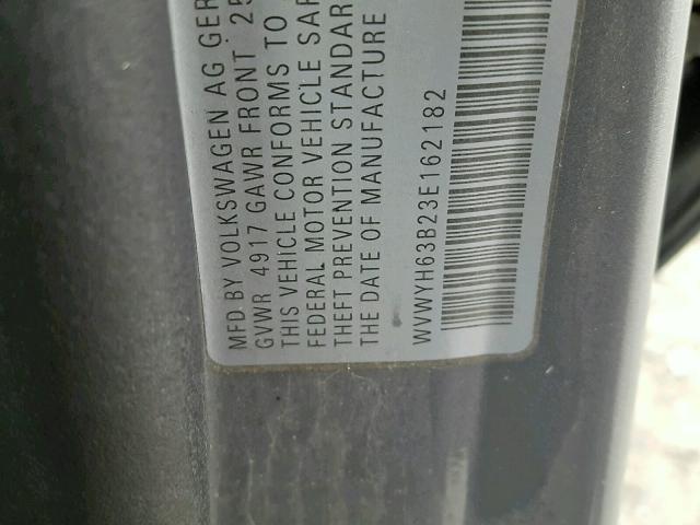 WVWYH63B23E162182 - 2003 VOLKSWAGEN PASSAT GLX 灰色 照片 10