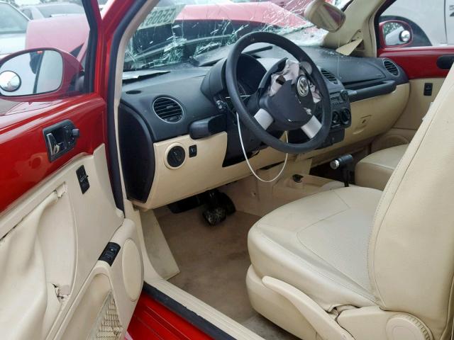 3VWPW31C47M519242 - 2007 VOLKSWAGEN NEW BEETLE Bordo foto 9