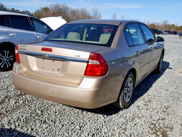 1G1ZS58F07F311788 - 2007 CHEVROLET MALIBU LS 金色 照片 4