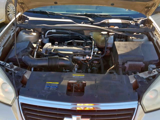 1G1ZS58F07F311788 - 2007 CHEVROLET MALIBU LS 金色 照片 7