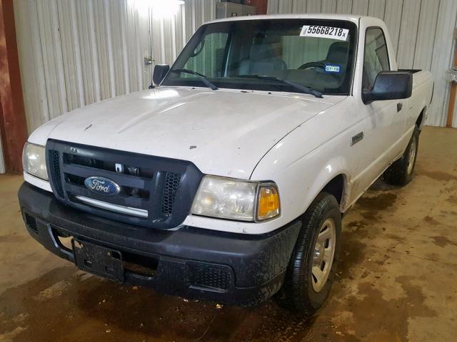 1FTYR10D77PA98916 - 2007 FORD RANGER WHITE photo 2