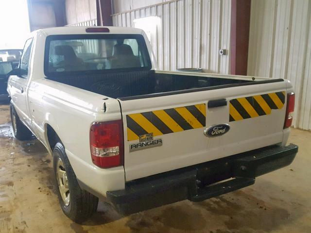 1FTYR10D77PA98916 - 2007 FORD RANGER WHITE photo 3