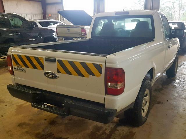 1FTYR10D77PA98916 - 2007 FORD RANGER WHITE photo 4