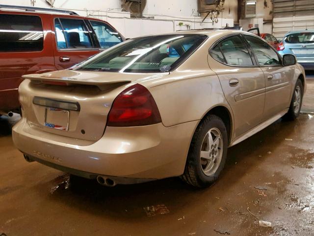 2G2WP522341255578 - 2004 PONTIAC GRAND PRIX GOLD photo 4
