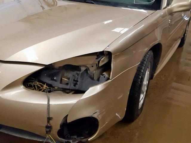 2G2WP522341255578 - 2004 PONTIAC GRAND PRIX GOLD photo 9