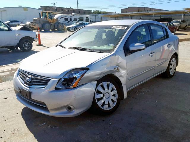 3N1AB6AP3BL728112 - 2011 NISSAN SENTRA 2.0 SILVER photo 2