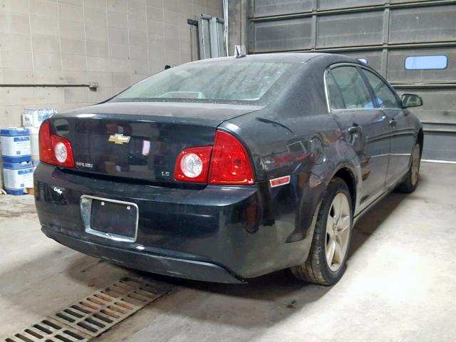 1G1ZG57B79F246893 - 2009 CHEVROLET MALIBU LS BLACK photo 4