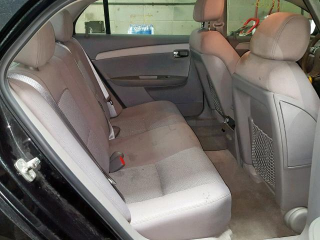 1G1ZG57B79F246893 - 2009 CHEVROLET MALIBU LS BLACK photo 6
