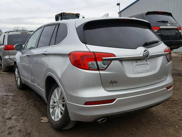 LRBFXASA6HD021438 - 2017 BUICK ENVISION P SILVER photo 3