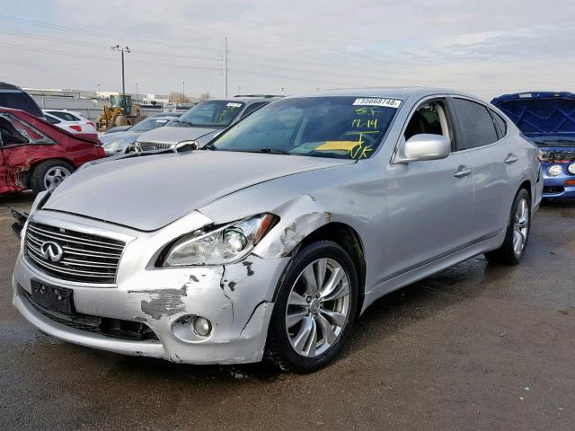 JN1BY1AR1CM393172 - 2012 INFINITI M37 X SILVER photo 2