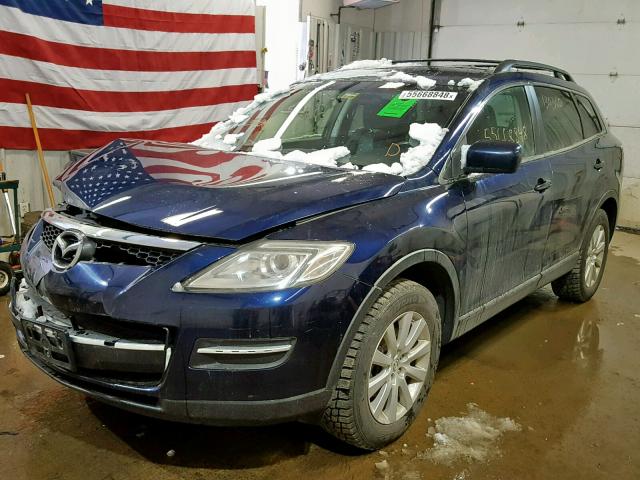 JM3TB38V190172230 - 2009 MAZDA CX-9 BLUE photo 2