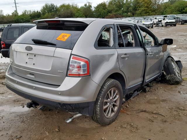 2FMDK38CX8BA21391 - 2008 FORD EDGE SEL GRAY photo 4