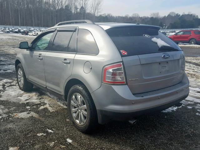 2FMDK38C67BA51602 - 2007 FORD EDGE SEL SILVER photo 3