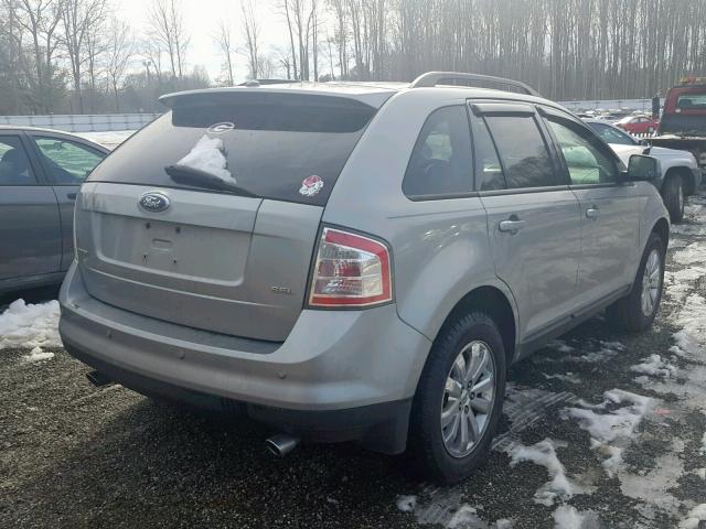 2FMDK38C67BA51602 - 2007 FORD EDGE SEL SILVER photo 4