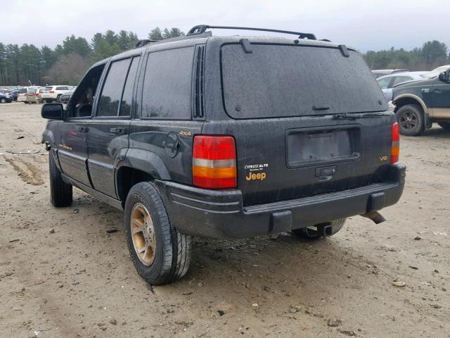 1J4GZ78Y7WC347575 - 1998 JEEP GRAND CHER BLACK photo 3