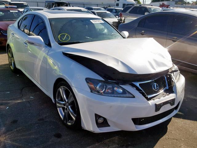 JTHBF5C20C5166980 - 2012 LEXUS IS 250 WHITE photo 1