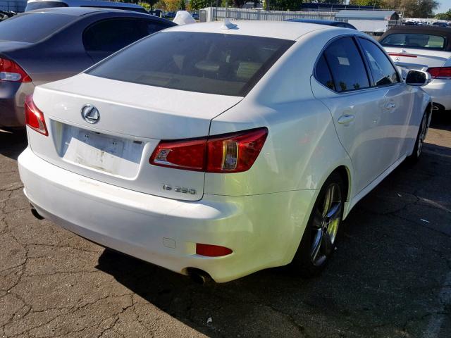 JTHBF5C20C5166980 - 2012 LEXUS IS 250 WHITE photo 4