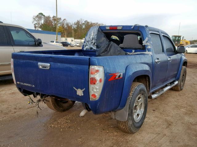 1GCDS136858205978 - 2005 CHEVROLET COLORADO BLUE photo 4