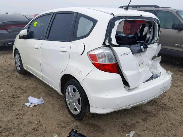 JHMGE8H36CC000308 - 2012 HONDA FIT WHITE photo 3