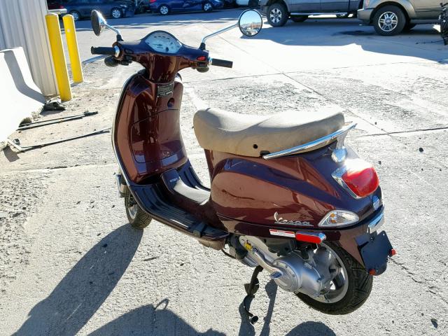 ZAPC386BXC5301148 - 2012 VESPA LX 50 MAROON photo 3