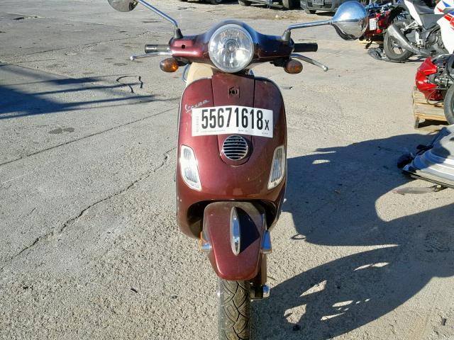 ZAPC386BXC5301148 - 2012 VESPA LX 50 MAROON photo 9