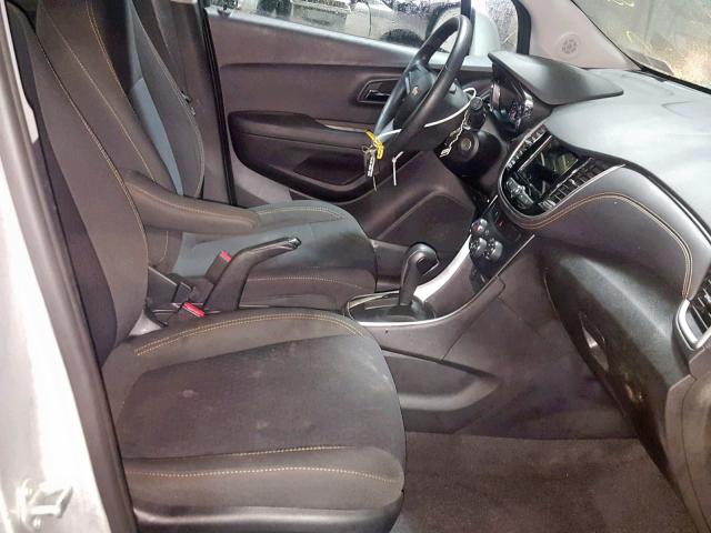 3GNCJNSB1JL281548 - 2018 CHEVROLET TRAX LS GRAY photo 5