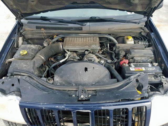 1J4GR48K45C676646 - 2005 JEEP GRAND CHER BLUE photo 7