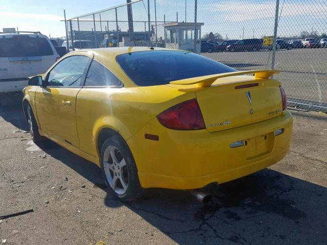 1G2AN15B077136043 - 2007 PONTIAC G5 GT YELLOW photo 3