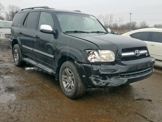 5TDBT48A57S287606 - 2007 TOYOTA SEQUOIA LI BLACK photo 1