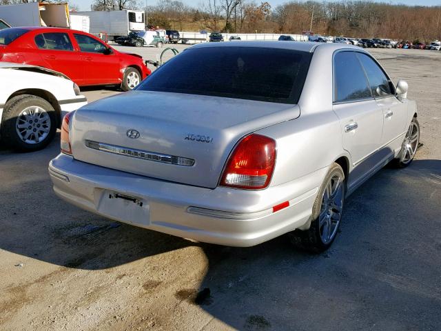 KMHFU45E73A254941 - 2003 HYUNDAI XG 350 SILVER photo 4