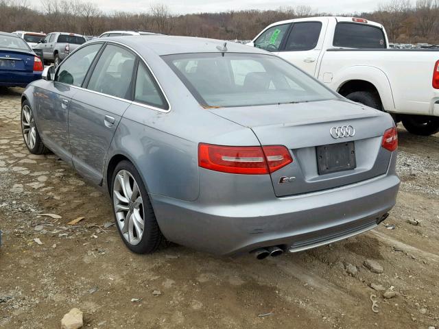 WAUGN74F59N024184 - 2009 AUDI S6 GRAY photo 3