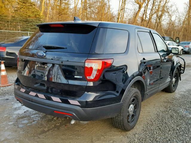 1FM5K8AR6GGC67734 - 2016 FORD EXPLORER P BLACK photo 4