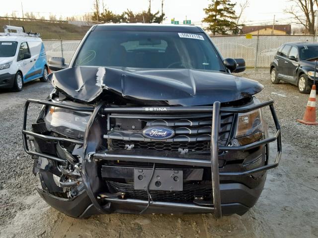 1FM5K8AR6GGC67734 - 2016 FORD EXPLORER P BLACK photo 9