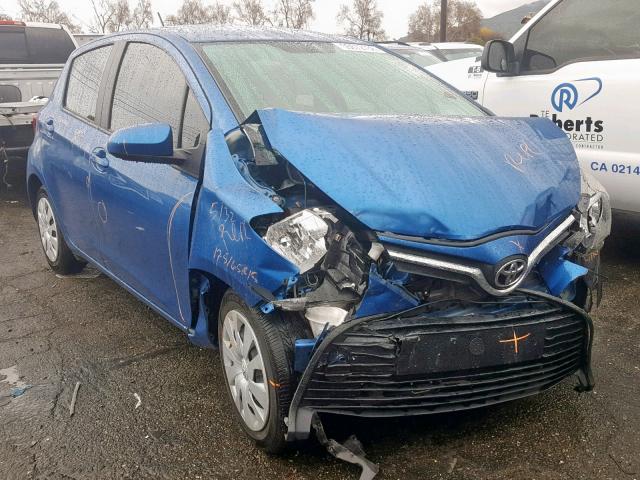 VNKKTUD37GA070005 - 2016 TOYOTA YARIS L BLUE photo 1