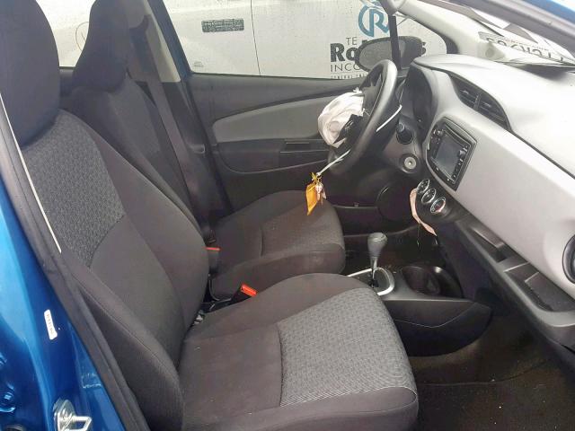 VNKKTUD37GA070005 - 2016 TOYOTA YARIS L BLUE photo 5