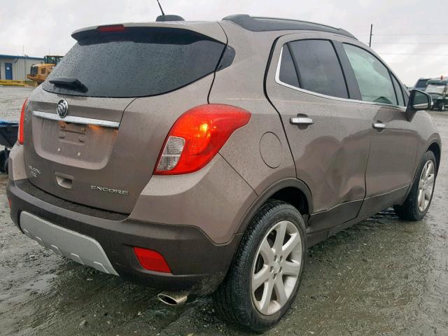 KL4CJCSBXFB144009 - 2015 BUICK ENCORE TAN photo 4