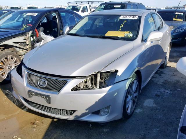 JTHBE262X72008487 - 2007 LEXUS IS 350 SILVER photo 2