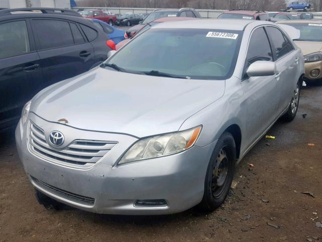 4T1BE46K87U712300 - 2007 TOYOTA CAMRY NEW SILVER photo 2