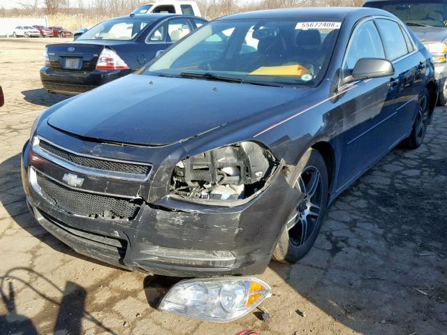 1G1ZD5EB9AF259354 - 2010 CHEVROLET MALIBU 2LT GRAY photo 2