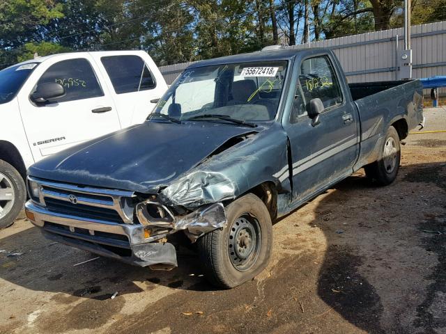 JT4RN81PXR5200323 - 1994 TOYOTA PICKUP 1/2 GREEN photo 2