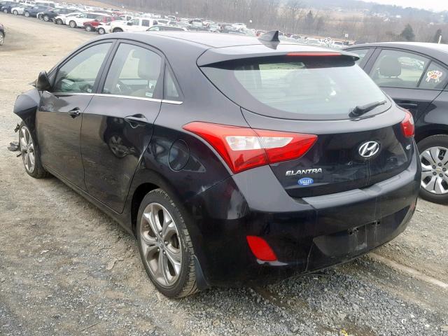 KMHD35LE9DU122492 - 2013 HYUNDAI ELANTRA GT BLACK photo 3