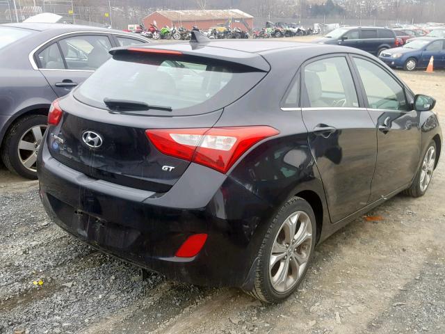 KMHD35LE9DU122492 - 2013 HYUNDAI ELANTRA GT BLACK photo 4