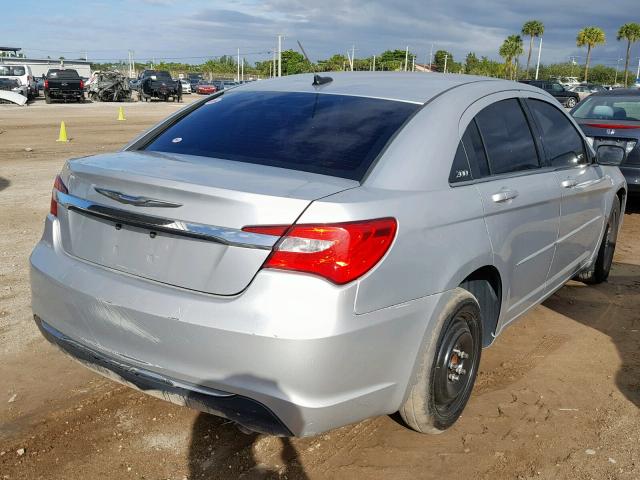 1C3CCBAB0CN273371 - 2012 CHRYSLER 200 LX GRAY photo 4