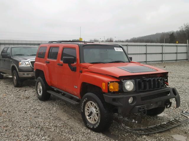 5GTDN136668125726 - 2006 HUMMER H3 RED photo 1