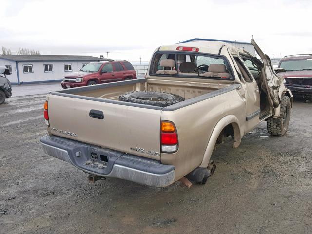 5TBBT44144S453396 - 2004 TOYOTA TUNDRA ACC GOLD photo 4