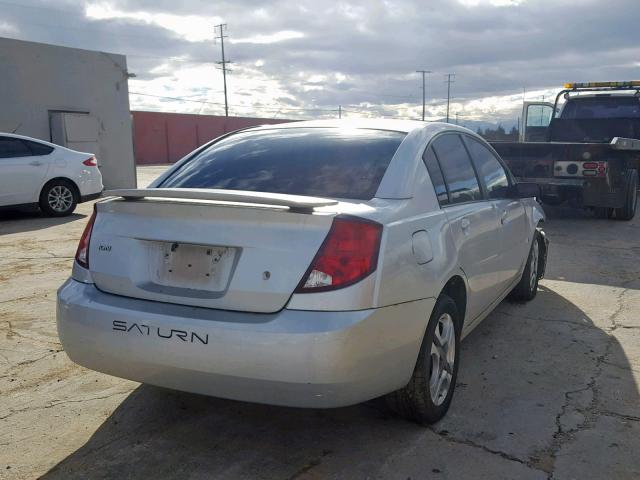 1G8AK52F54Z100099 - 2004 SATURN ION LEVEL SILVER photo 4