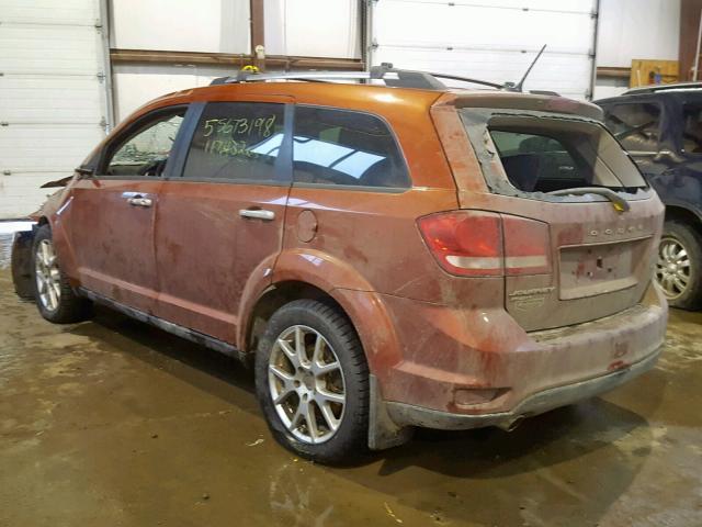 3C4PDDFG1ET103940 - 2014 DODGE JOURNEY R/ ORANGE photo 3